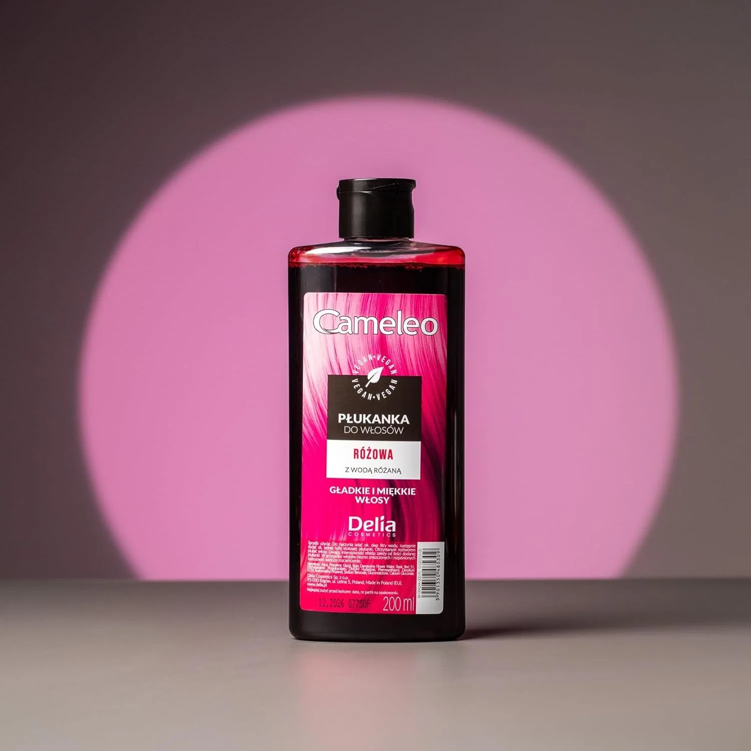 Розовый тонер для волос Cameleo с розовой водой Cameleo, New Version - Pink — фото 2