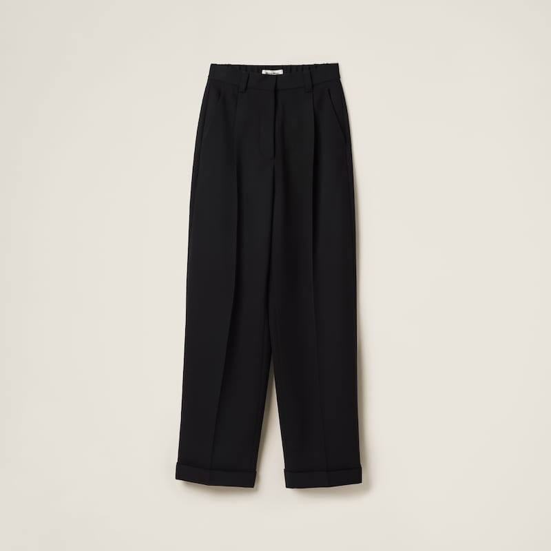 

Брюки Grain de Poudre Miu Miu, черный