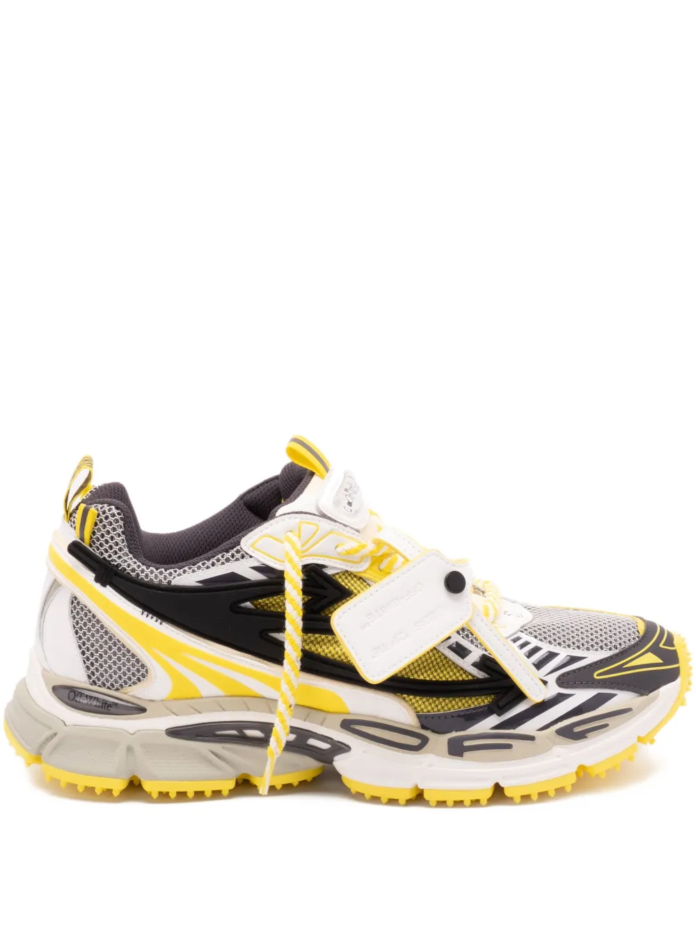 

Кроссовки на шнуровке с текстурированной подошвой OFF-WHITE, белый