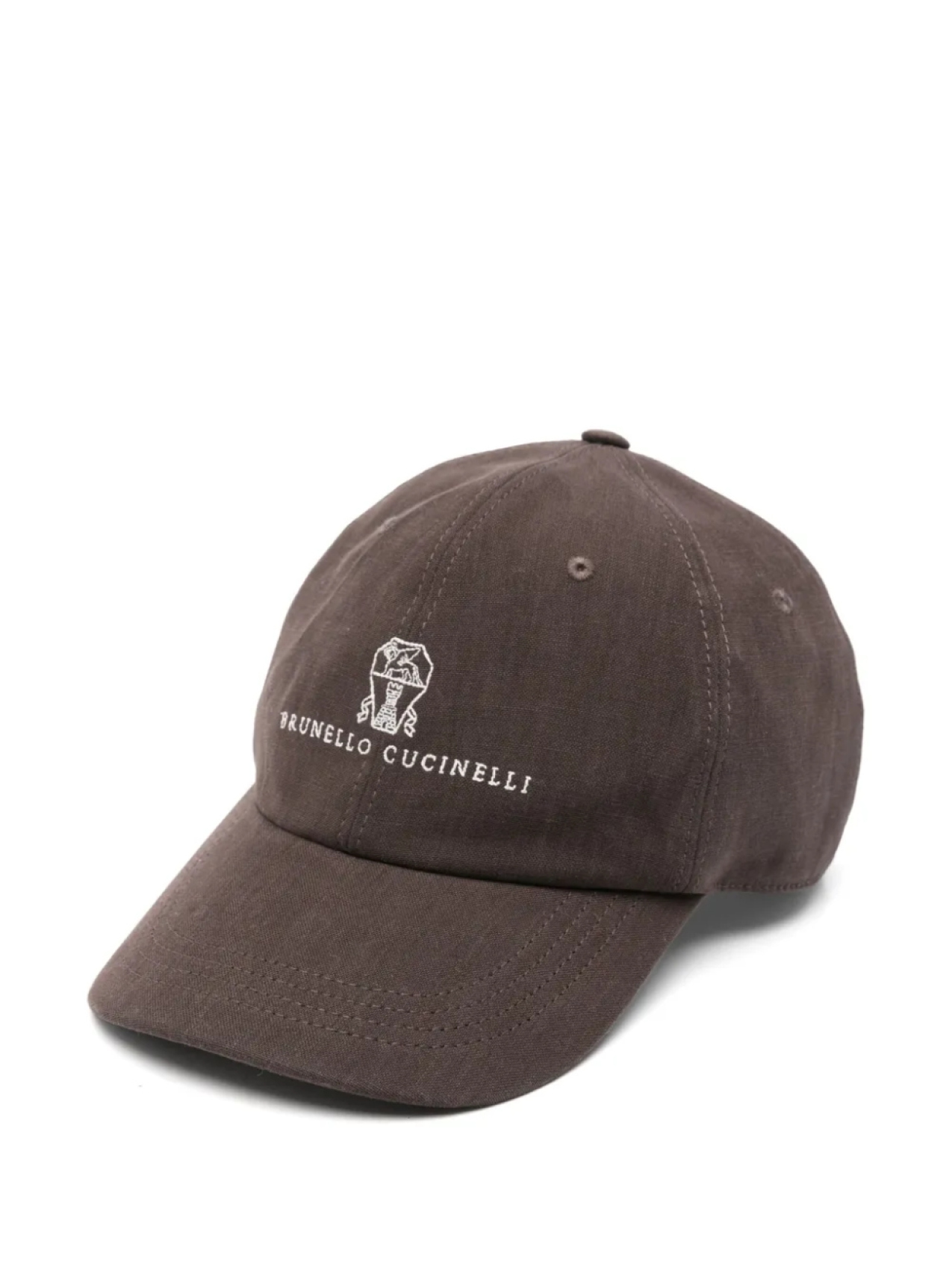 

Кепка Brunello Cucinelli с вышитым логотипом, коричневый