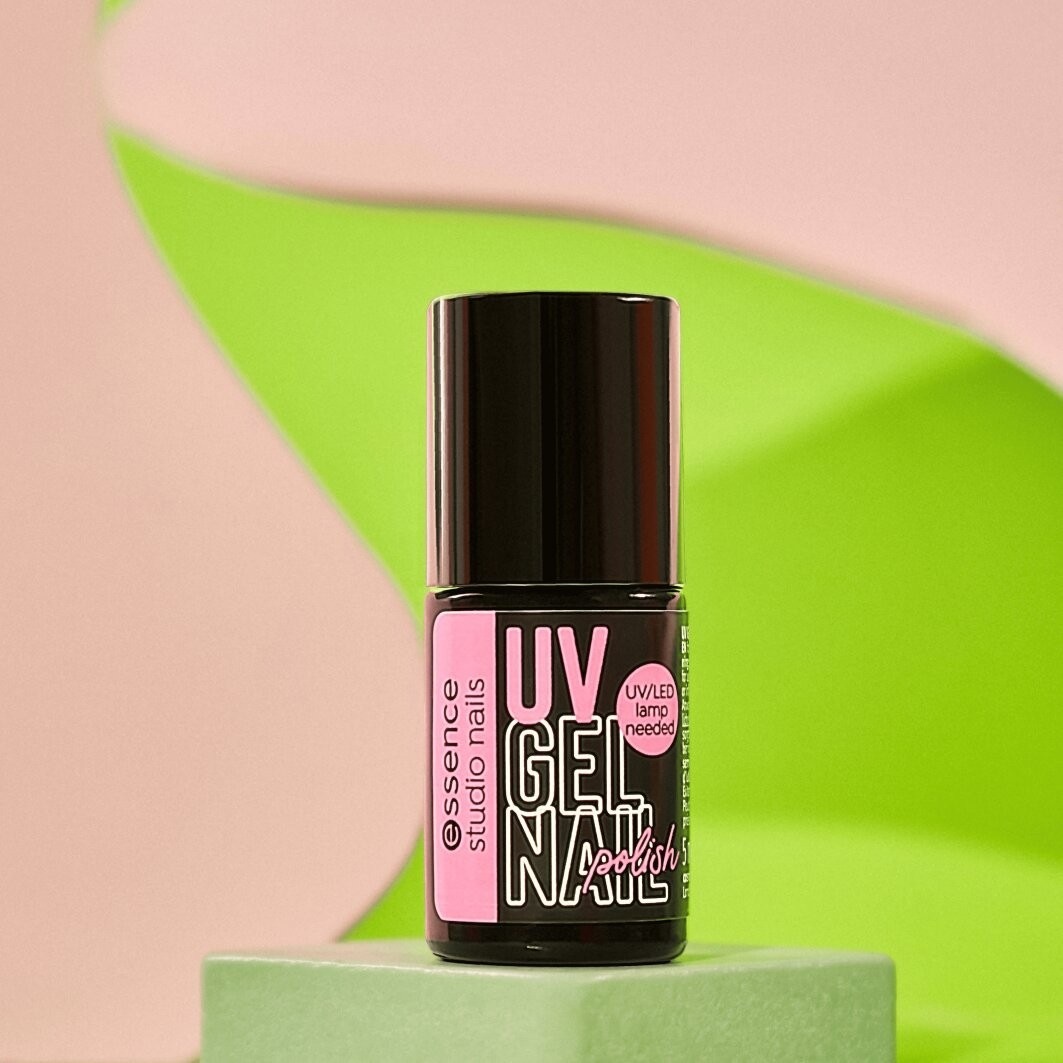 Лак для ногтей studio nails uv gel nail polish Essence, 208 - dreamin rosy, объем 5 мл — фото 4