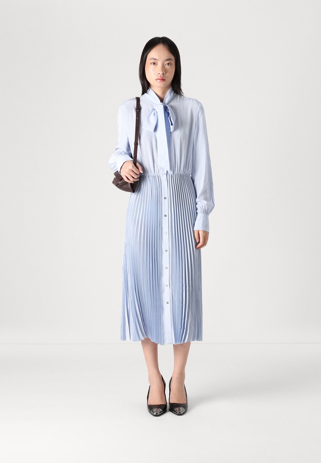 

Платье-рубашка PLEATED DRESS KARL LAGERFELD, синий