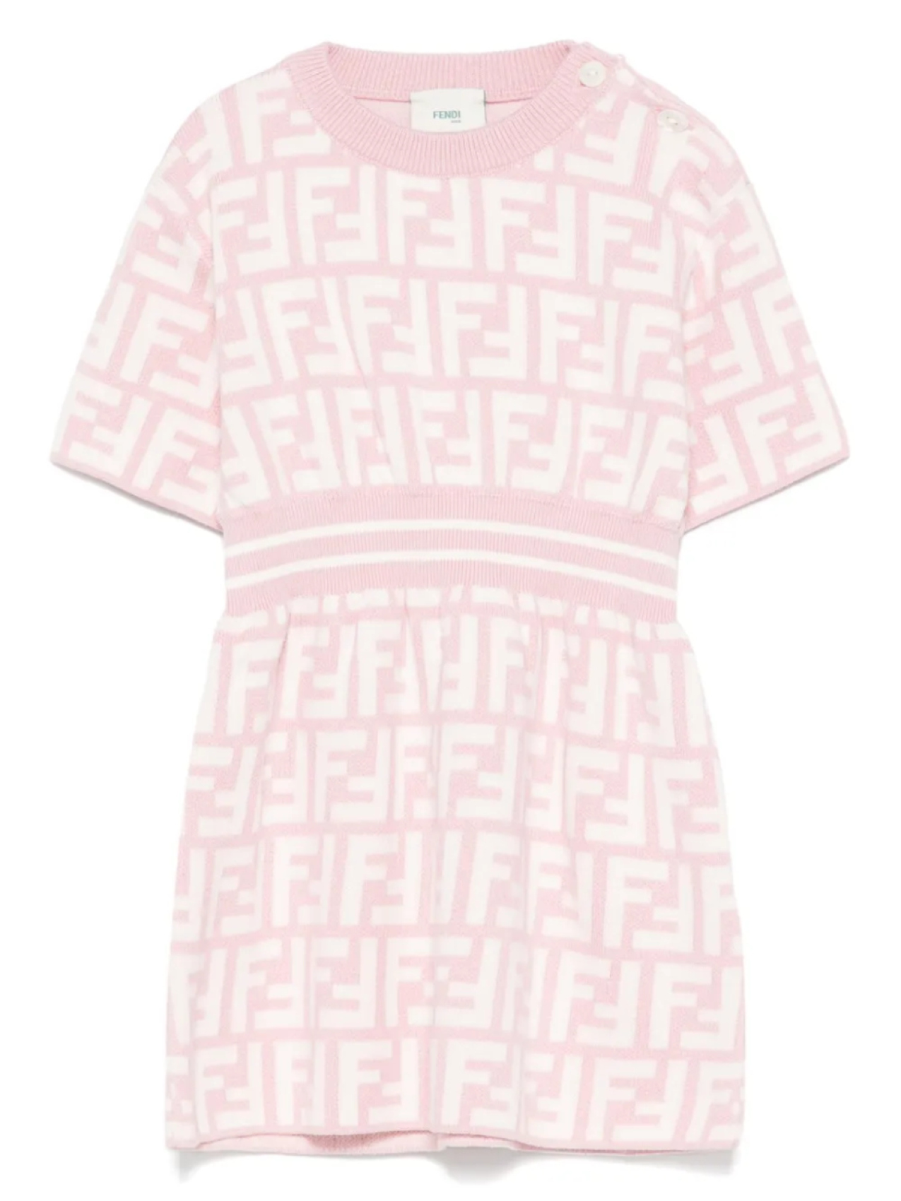 

Платье из джерси Fendi Kids, розовый