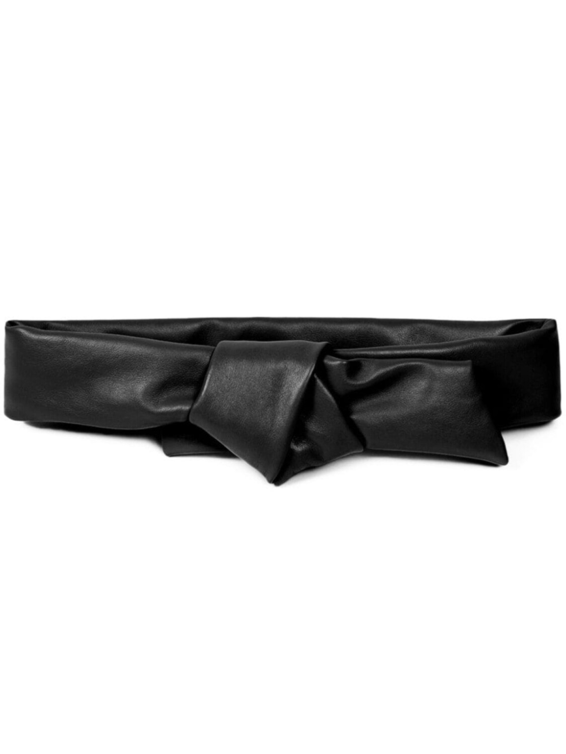 

DRIES VAN NOTEN кожаный ремень, черный