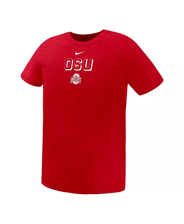 Футболка с изображением легенды команды дошкольной подготовки Scarlet Ohio State Buckeyes Nike — фото 3