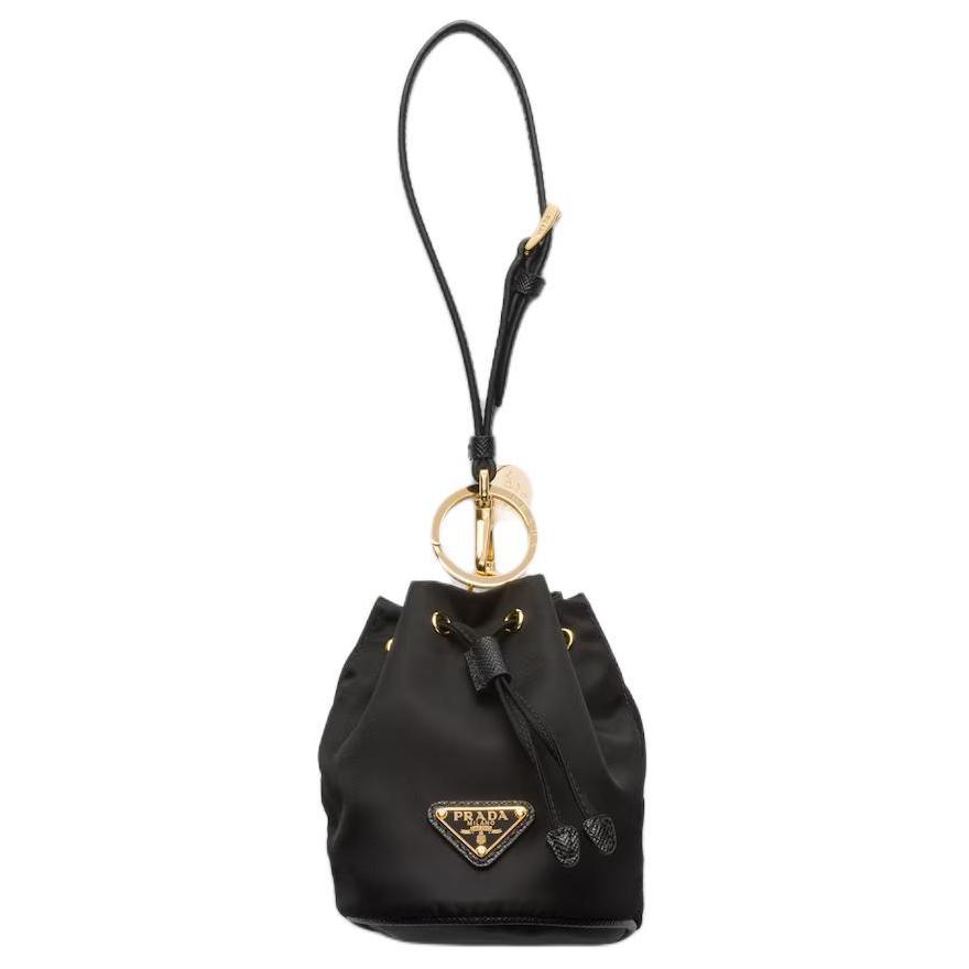 

PRADA Мини-клатч из переработанного нейлона женский черный