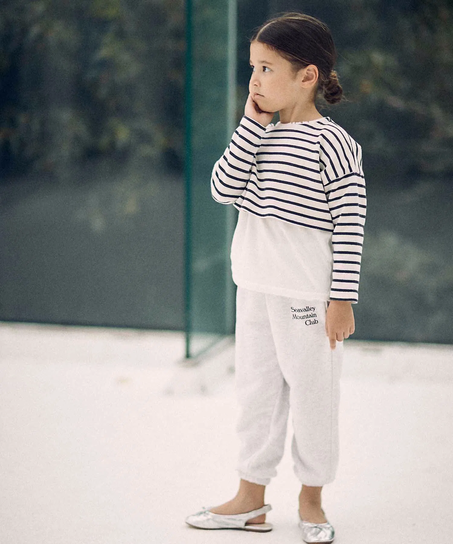 Детская футболка SEA CHIBI VINTAGE, короткая, чёрная