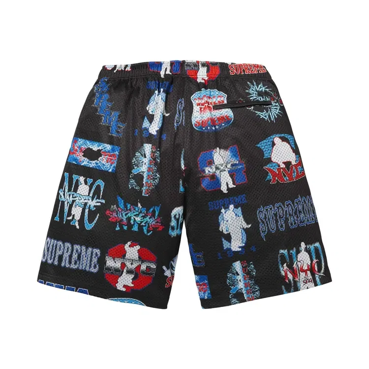 Шорты Supreme Flash Mesh Short, черный — фото 2