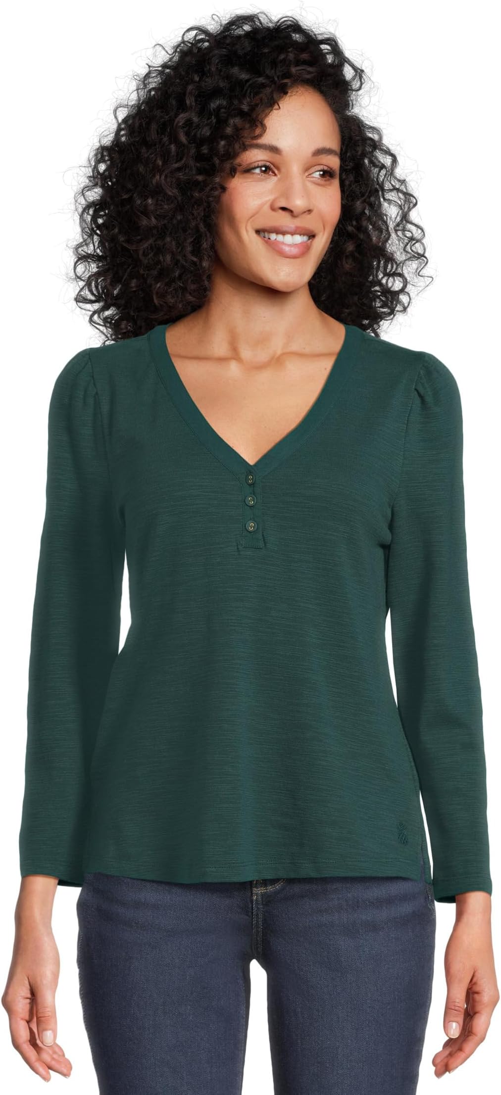 

Женский топ Ashby Isles с планкой и рукавами-буфами Tommy Bahama, Briny Deep