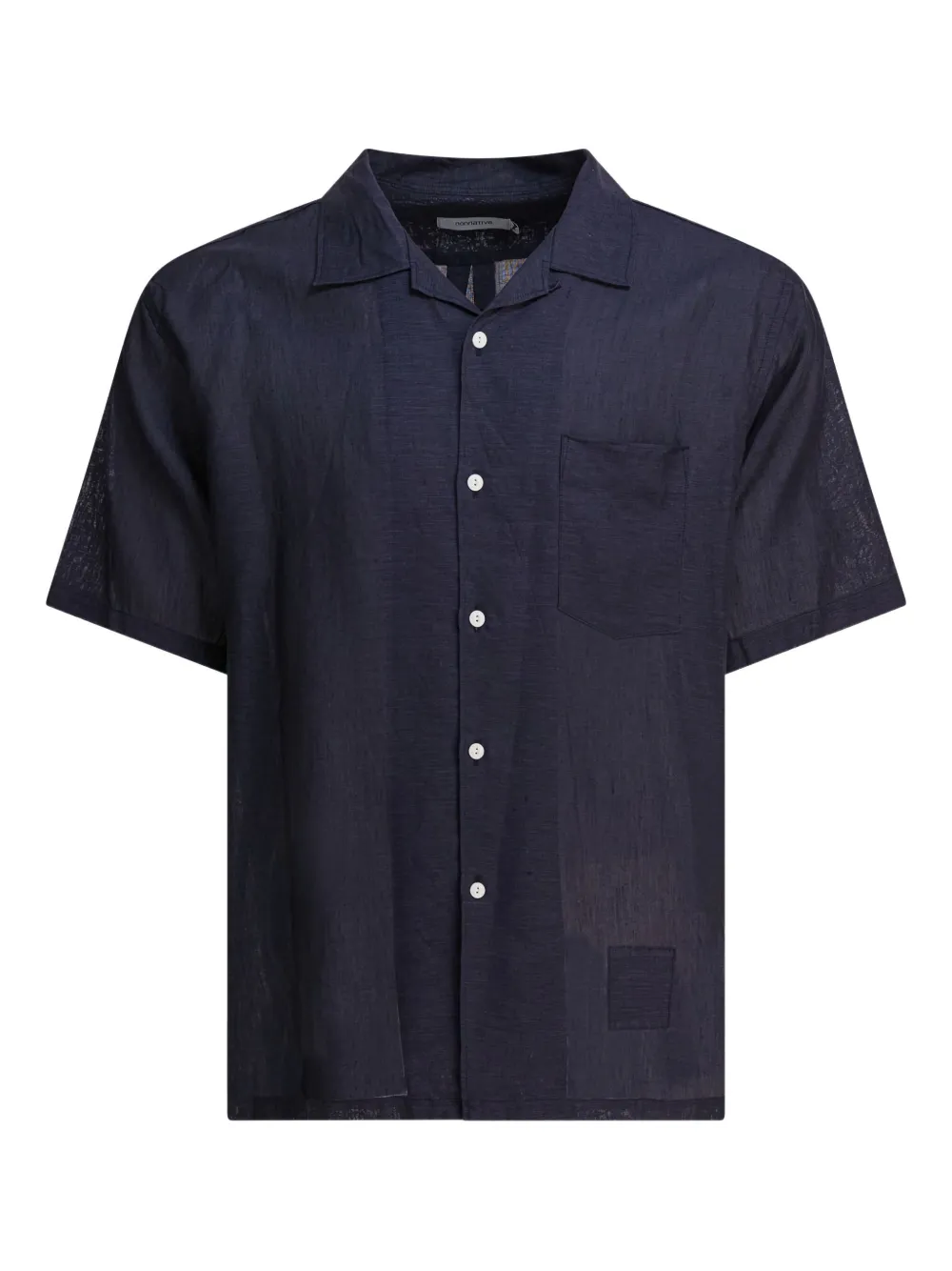 

Рубашка с отложным воротником и карманом nonnative, синий