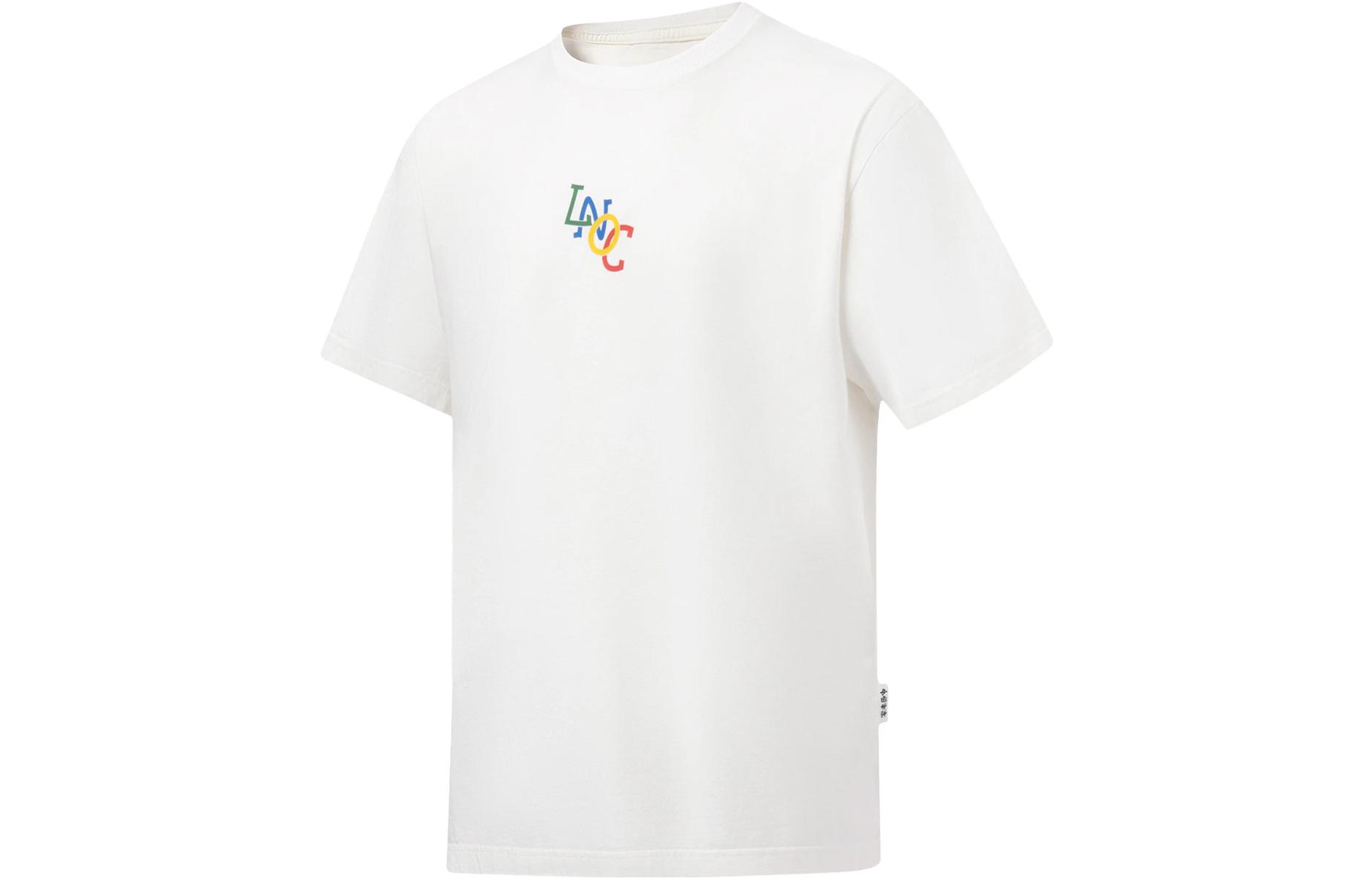 

Футболка унисекс цвета айвори LiNing, слоновая кость, Бежевый, Футболка унисекс цвета айвори LiNing, слоновая кость