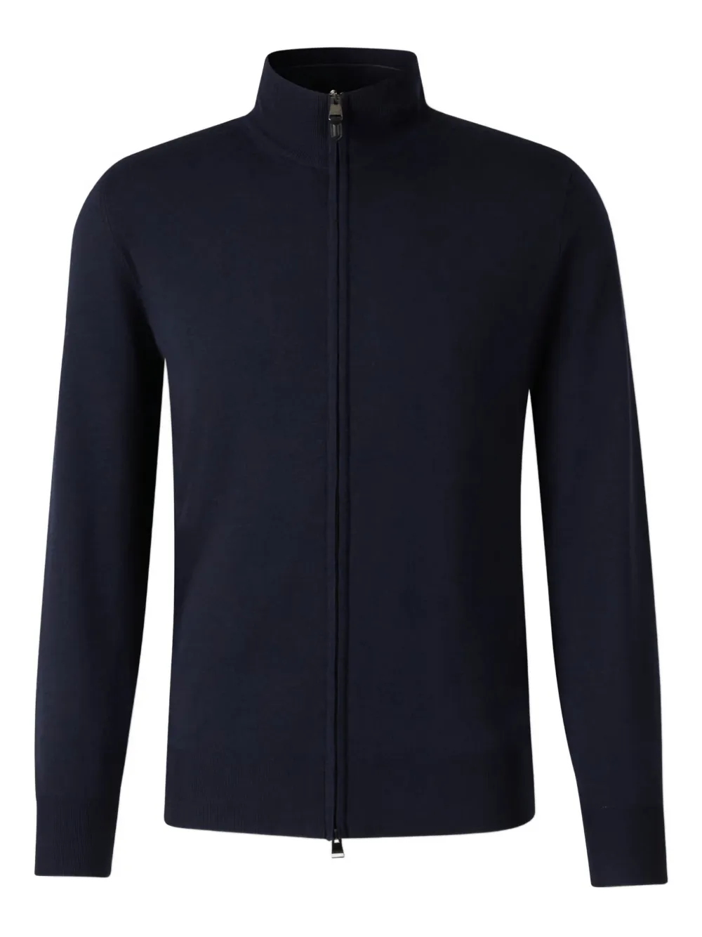 

Кардиган с высоким воротом и застежкой-молнией спереди Canali, синий