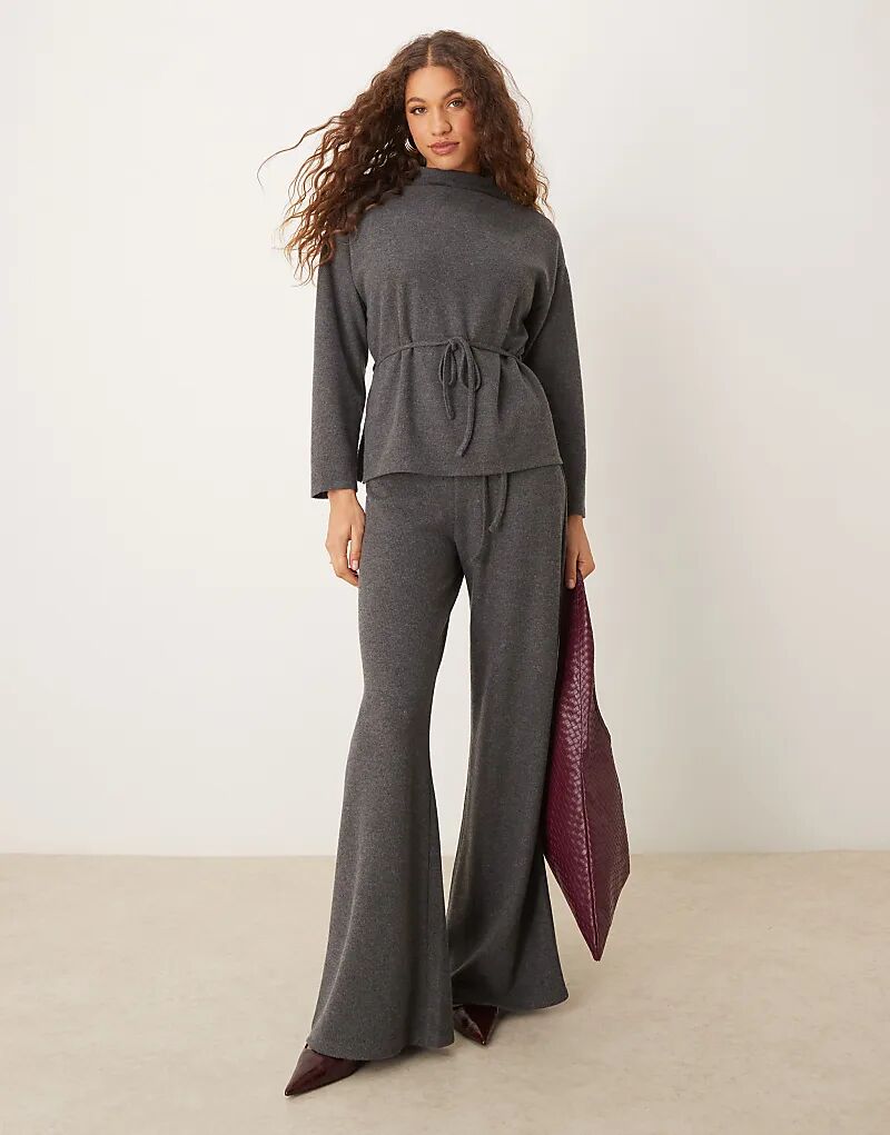 

Широкие брюки ASOS DESIGN, супермягкие, серого цвета