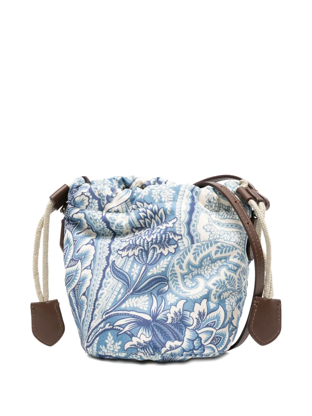 

Сумка-ведро с кулиской и узором пейсли ETRO KIDS, синий