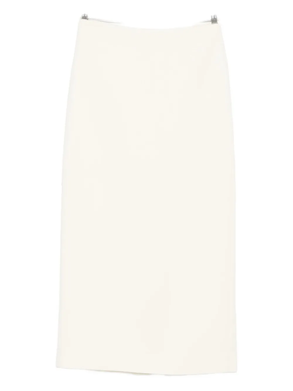 

Юбка миди с завышенной талией P.A.R.O.S.H., белый