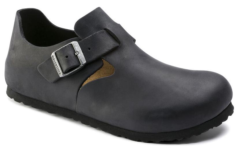 Низкие повседневные туфли Birkenstock мужские черные узкие — фото 3