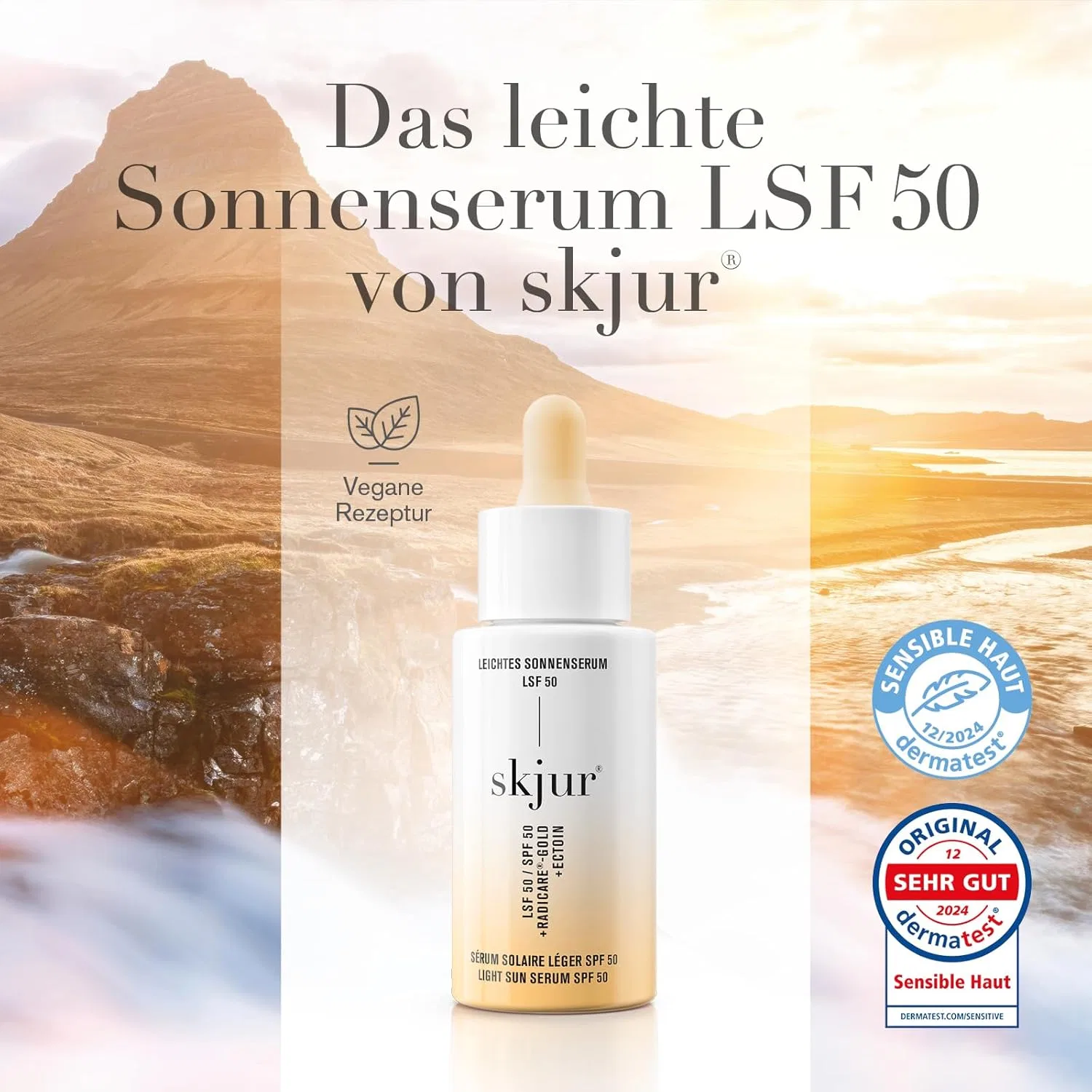 Легкая солнцезащитная сыворотка для лица «Light Sun Serum» SPF 50 от Skjur, 30 мл Skjur — фото 2