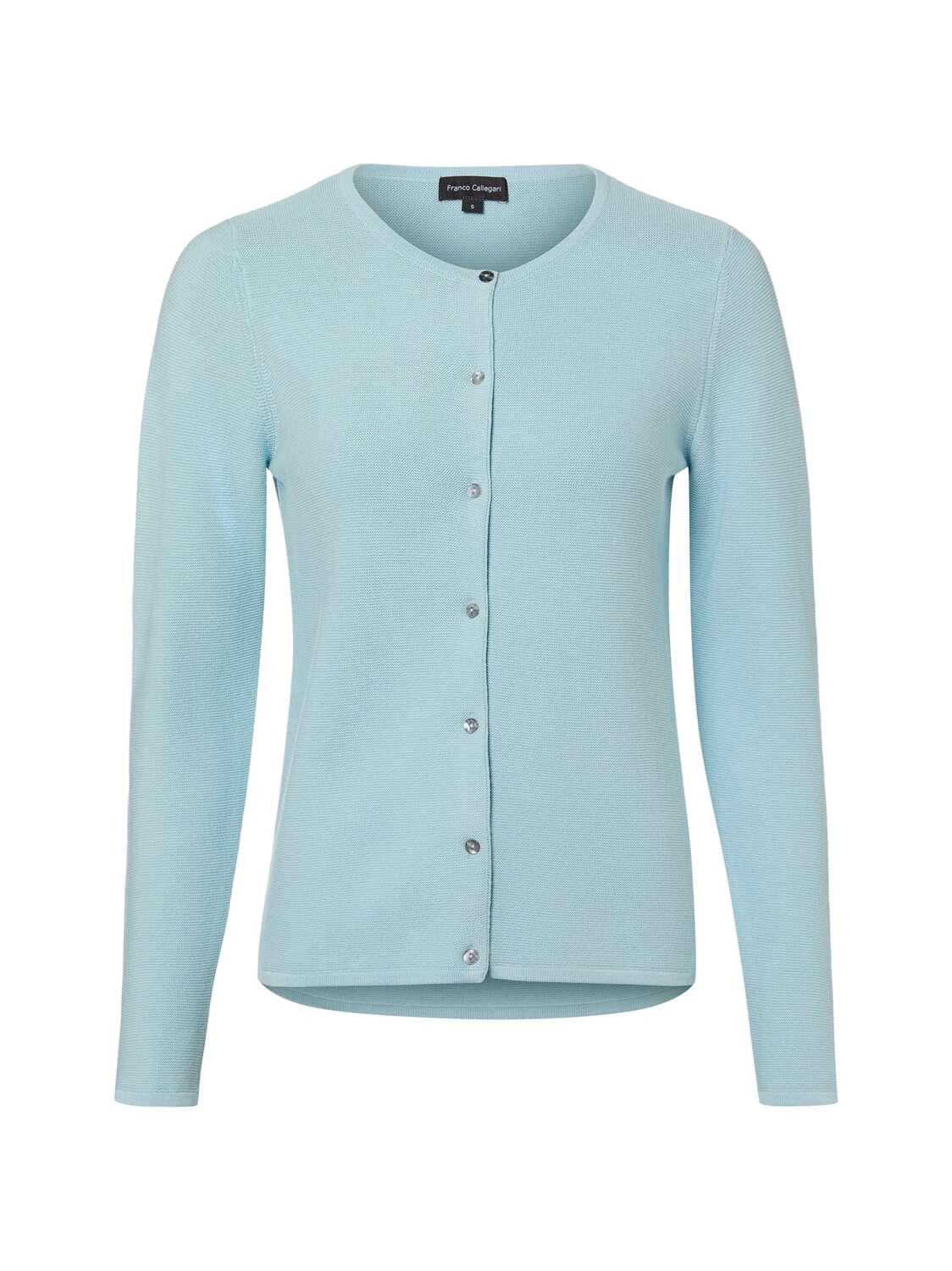 

Franco Callegari Вязаный кардиган светло-голубого цвета