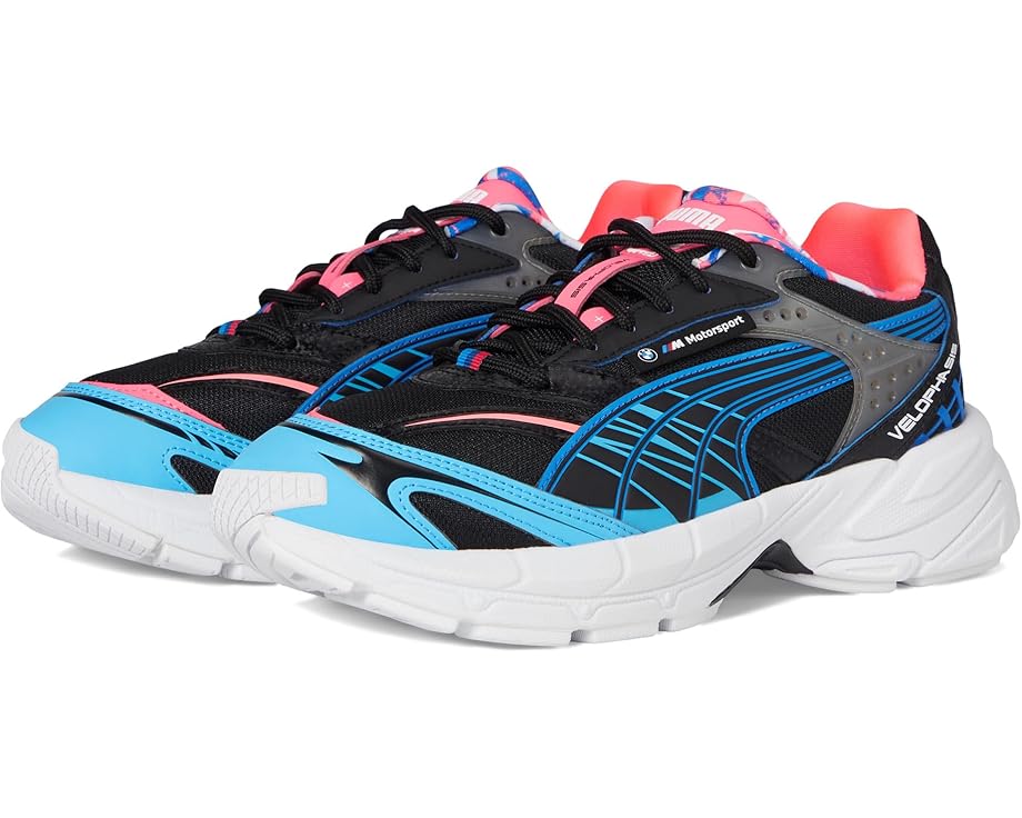 

Кроссовки PUMA BMW MMS Velophasis Neon, цвет Puma Black/Luminous Blue/Sunset Glow