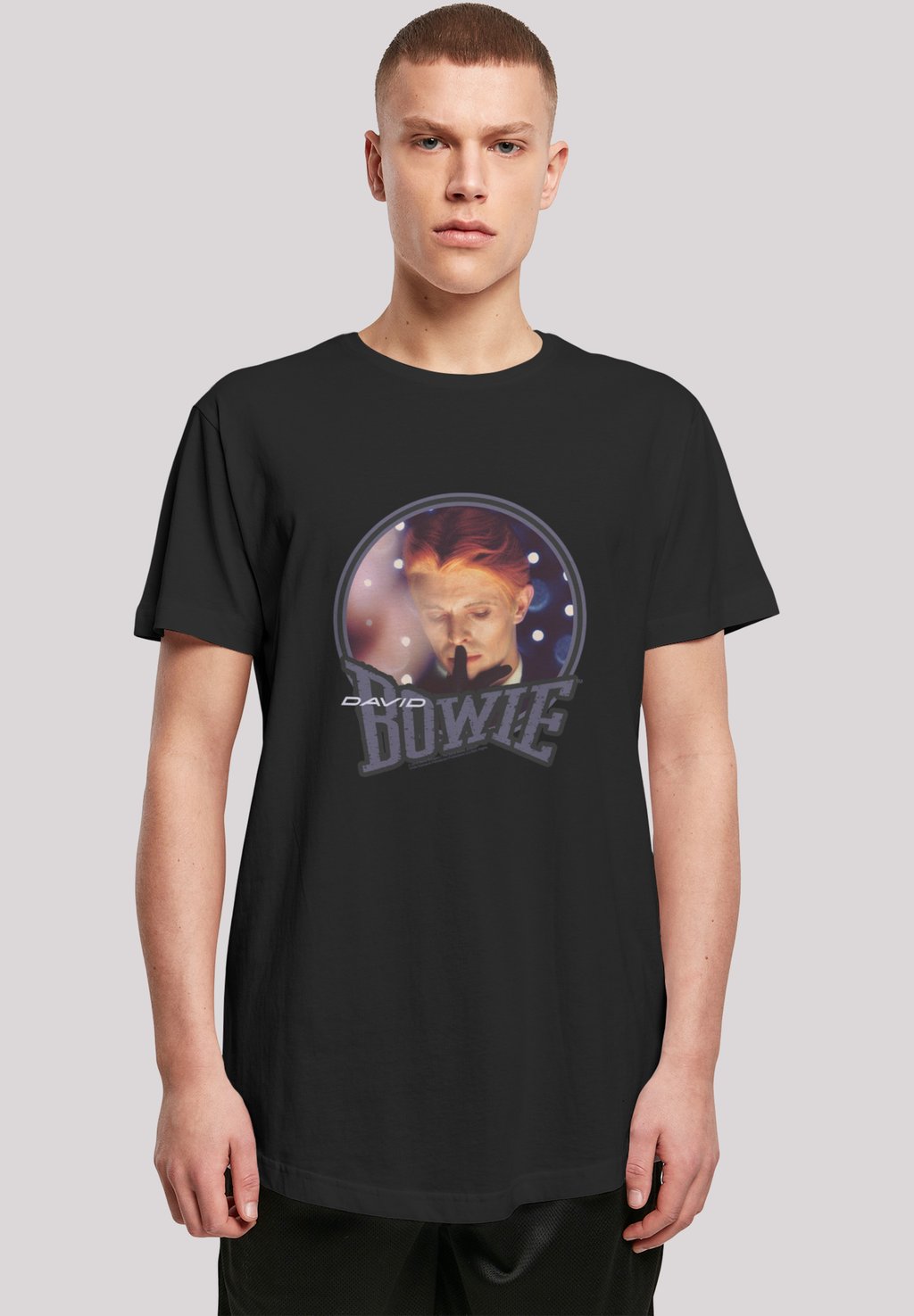 

Футболка с принтом DAVID BOWIE QUIET F4NT4STIC, черный