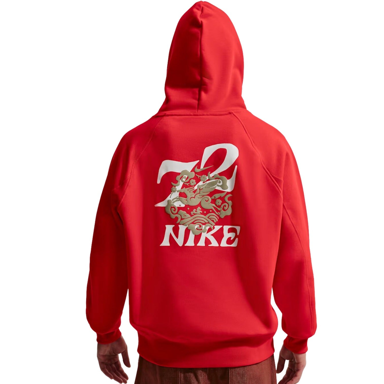 Толстовка Nike Sportswear LNY Fleece Hoodie 'University Red' — фото 2