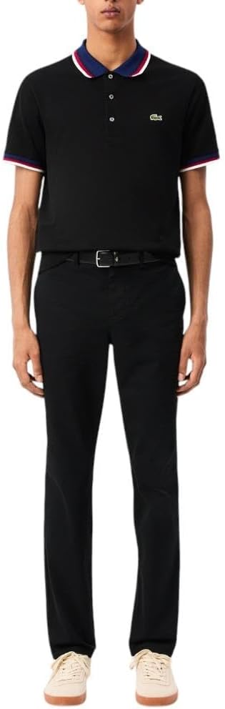 

Lacoste мужские брюки чинос Slim Fit из эластичного хлопка, Black