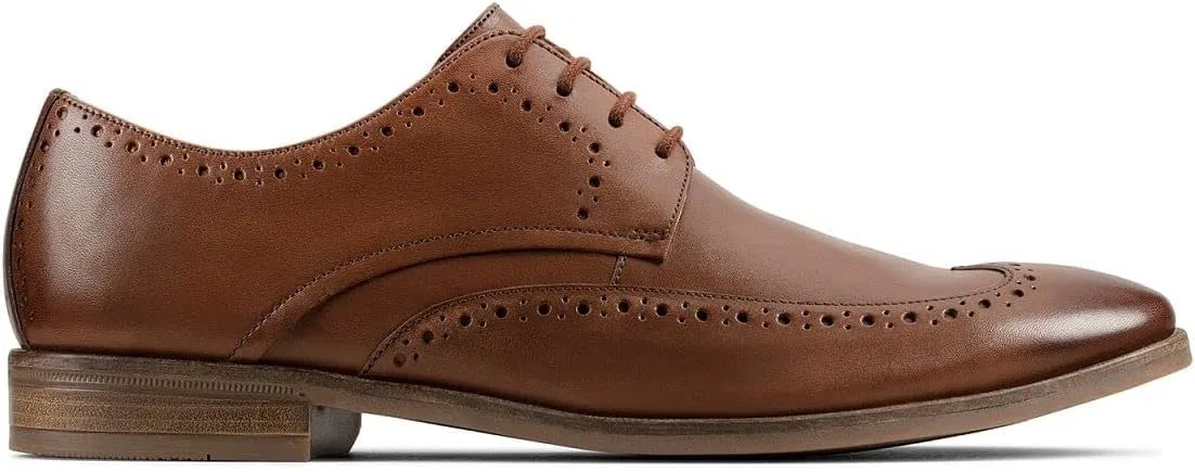 Туфли Clarks men's Stanford Limit Derbys, Brown Tan Leather — фото 2