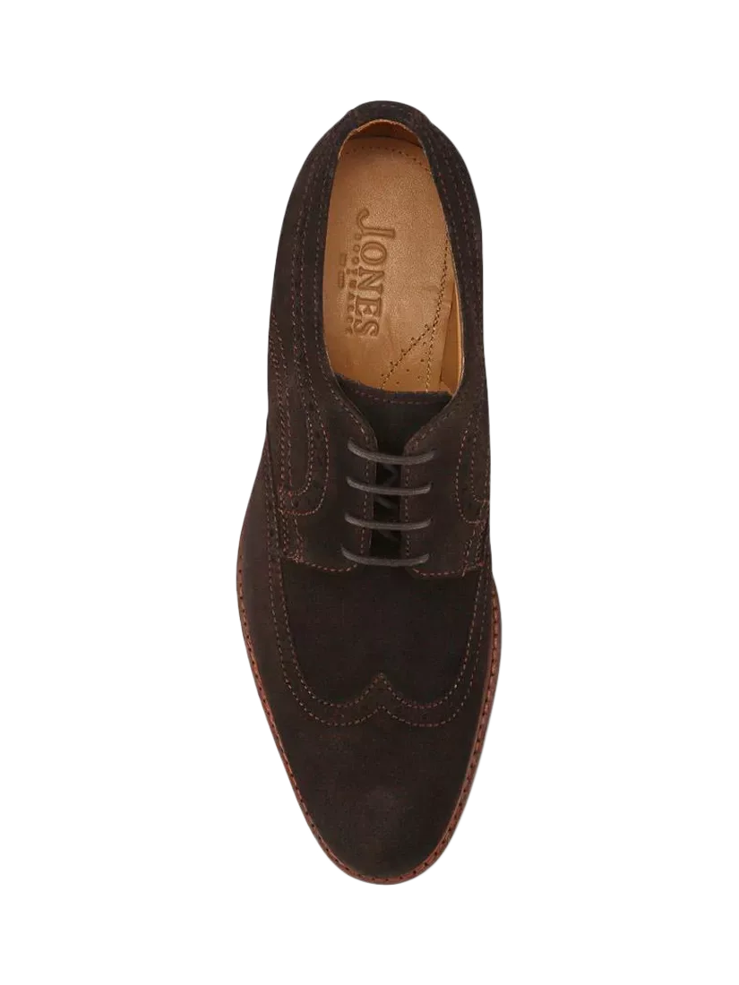 Замшевые броги Longwood Jones Bootmaker, Dark Brown — фото 4