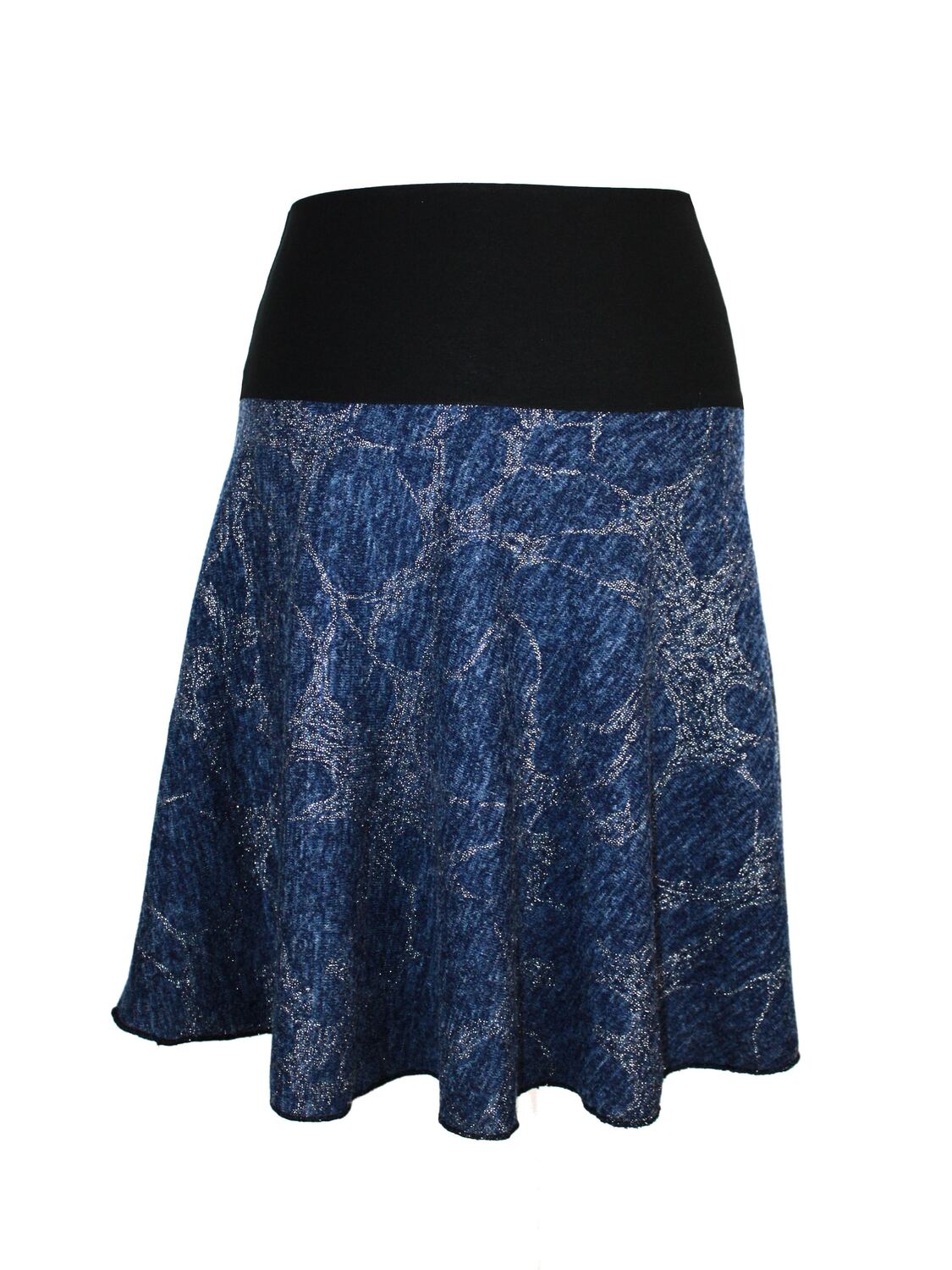 

Dunkle design Юбка 'Feinstrick Glitzer' в темно-синем цвете