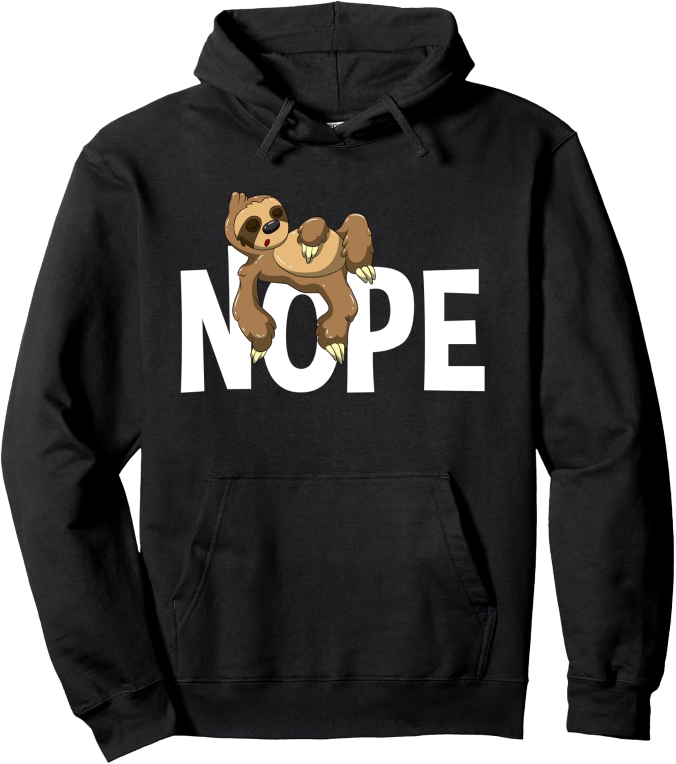 

Подарок для ленивого спящего ленивца. Нет, не сегодня. Толстовка Funny No Sloth Gift Ideas, черный