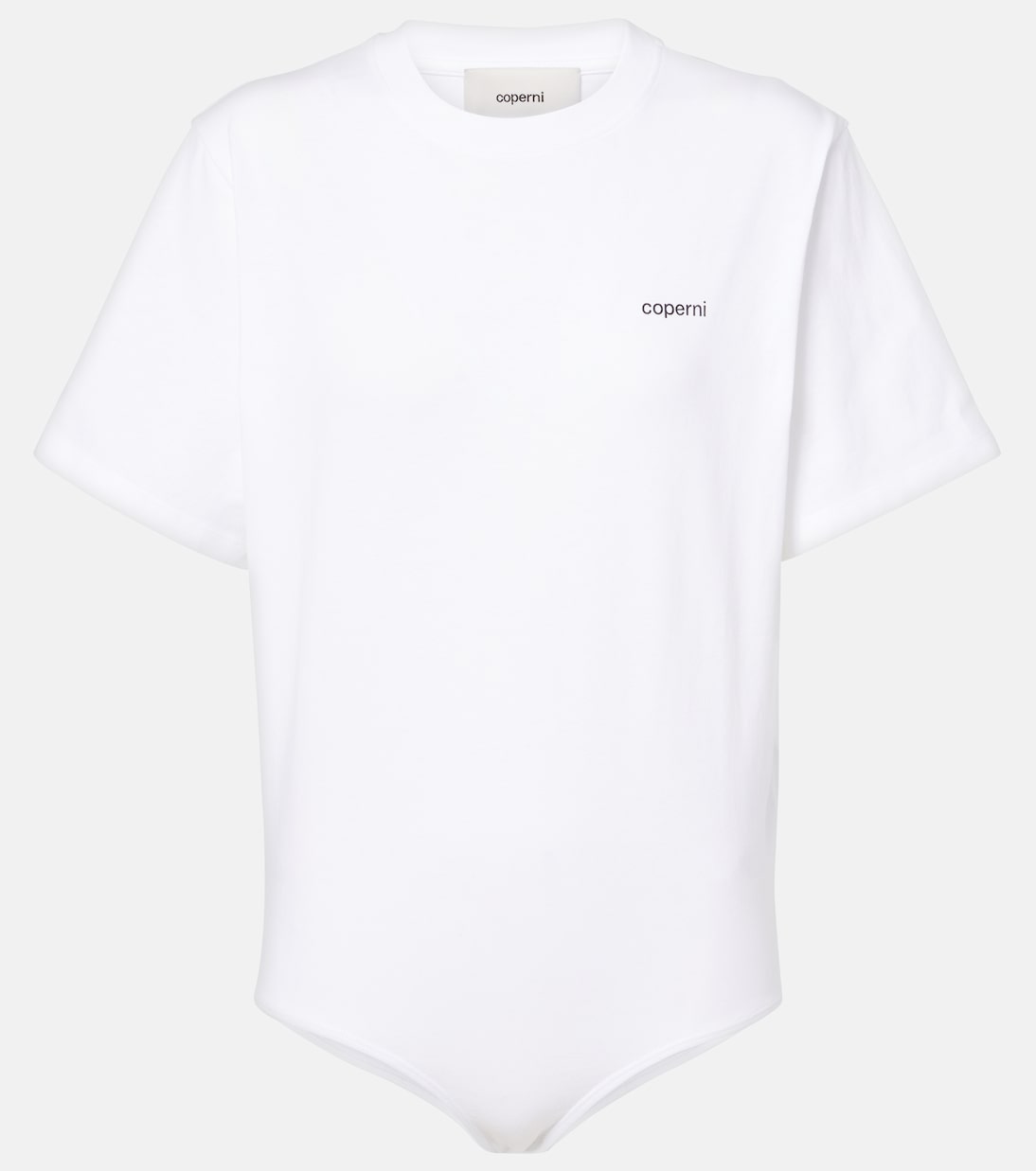 

Боди из хлопка с логотипом Coperni, белый