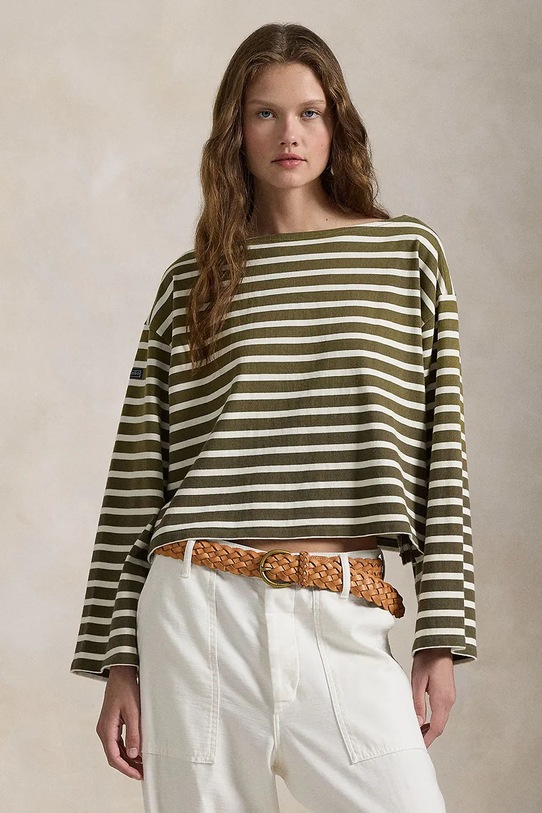 

Хлопковая водолазка Polo Ralph Lauren, зеленый