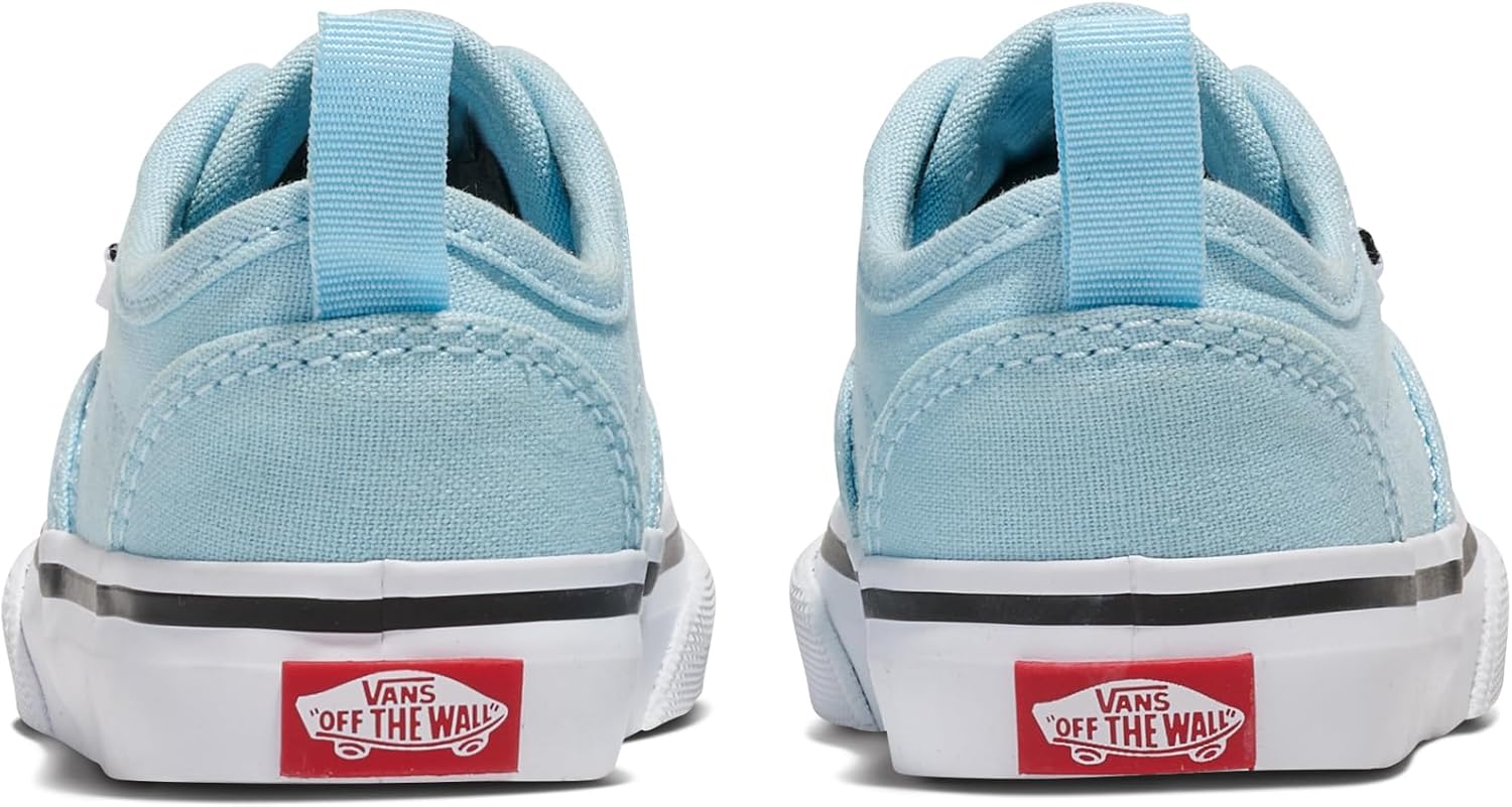 Vans Unisex-Child Atlow Slip-on Shoe | Низкие кроссовки для мальчиков и девочек, детская обувь для ходьбы, Canvas Crystal Blue — фото 3