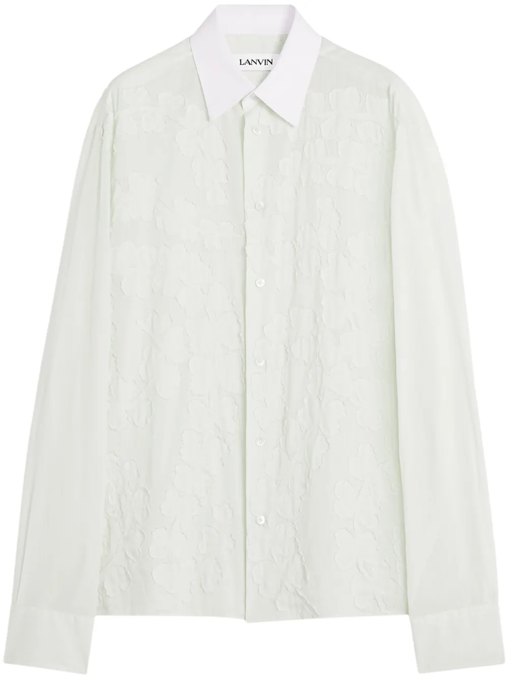 

Рубашка с нашивкой Lanvin, белый