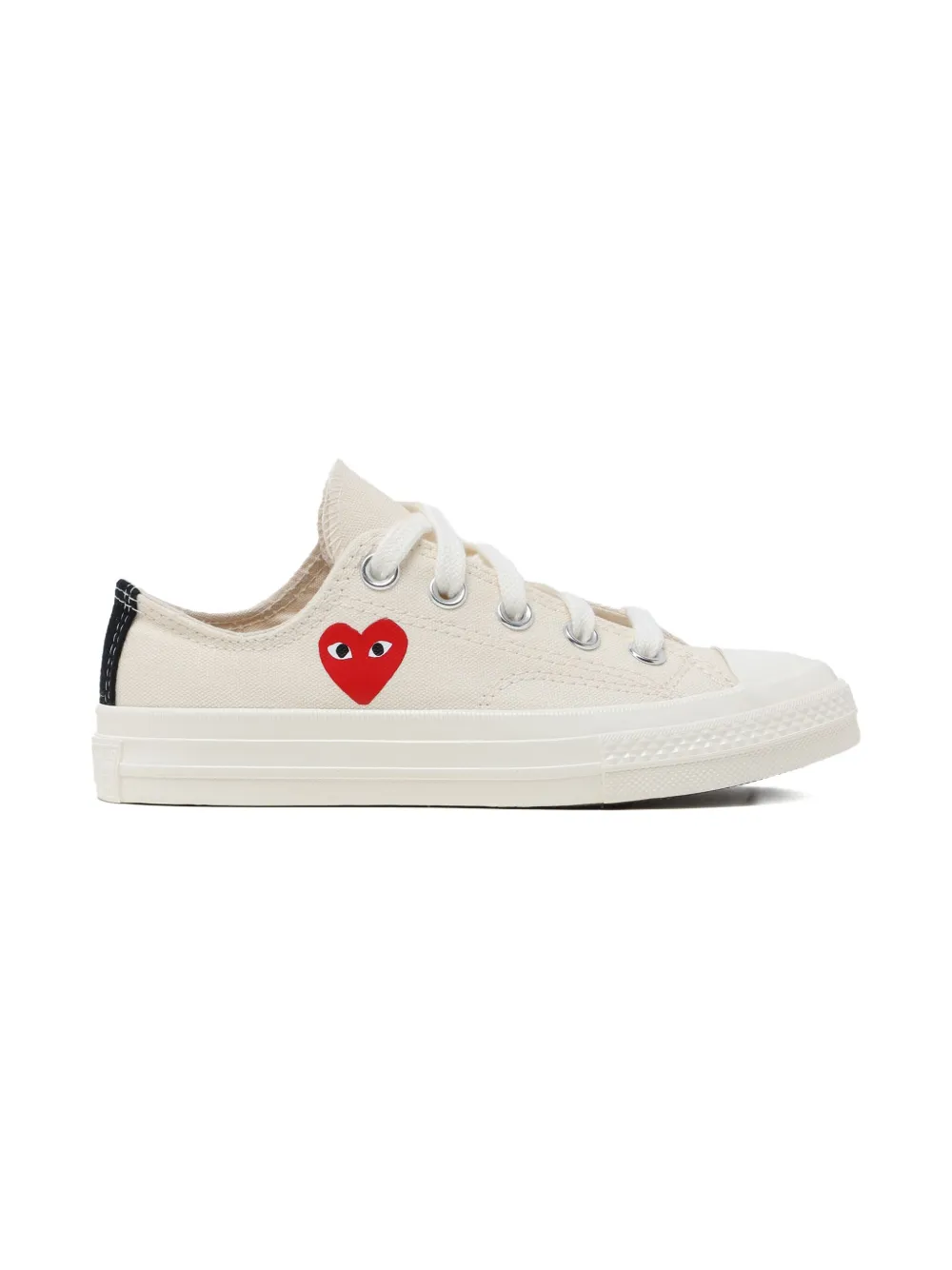 Кроссовки с логотипом из коллаборации с Converse Comme Des Garçons Play Kids, нейтральный — фото 2