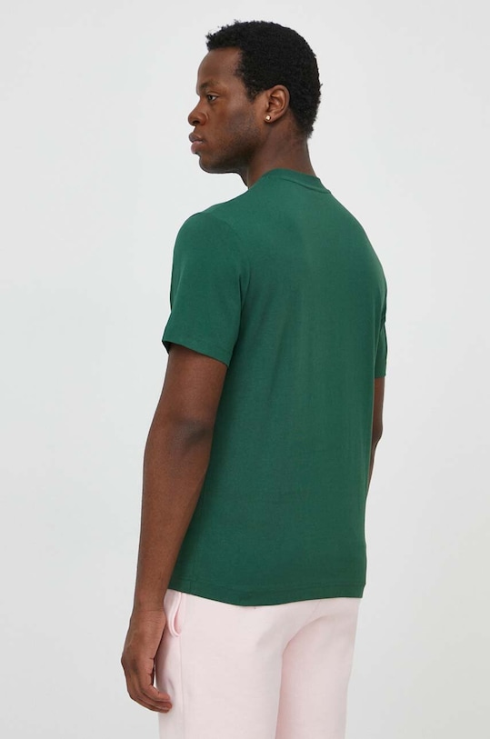 Хлопковая футболка Lacoste, зеленый — фото 3