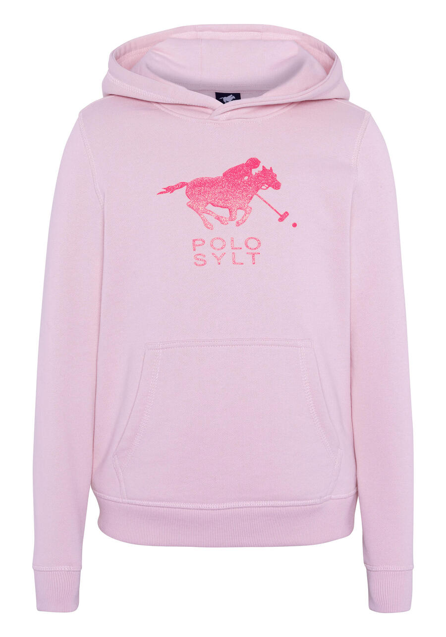 

POLO SYLT Толстовка с капюшоном и блестящей этикеткой