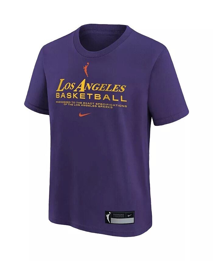 

Футболка Big Boys and Girls Purple Los Angeles Sparks On Court Legend Essential Practice Nike