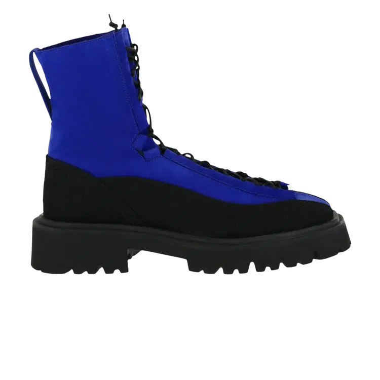 Ботинки Ferragamo Atlante Combat Extra Wide, синий