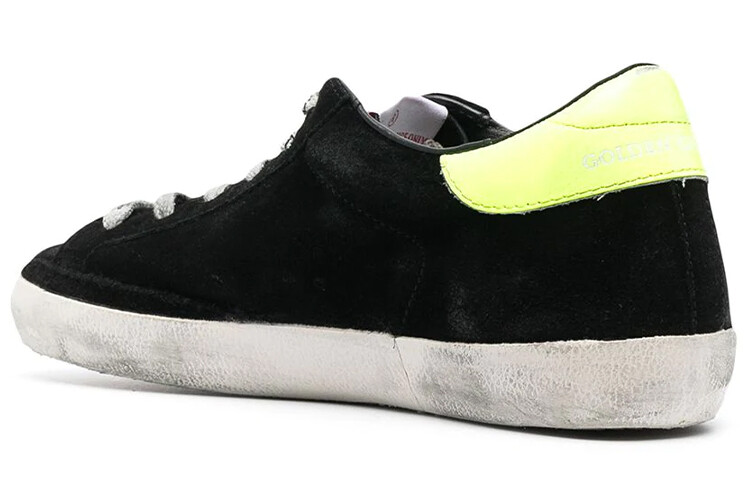 Кроссовки для скейтбординга Super-Star женские, низкие, черные Golden Goose — фото 4