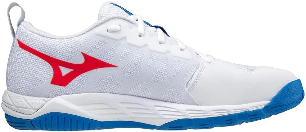 Волейбольные кроссовки Mizuno Supersonic 2 унисекс, White Irred French Blue — фото 2