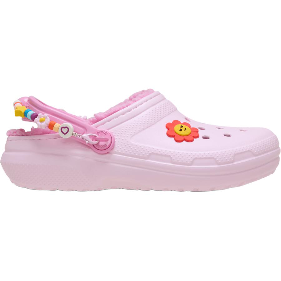 Crocs Классические низкие ботинки для малышей с поддержкой, подкладкой, розовые — фото 3