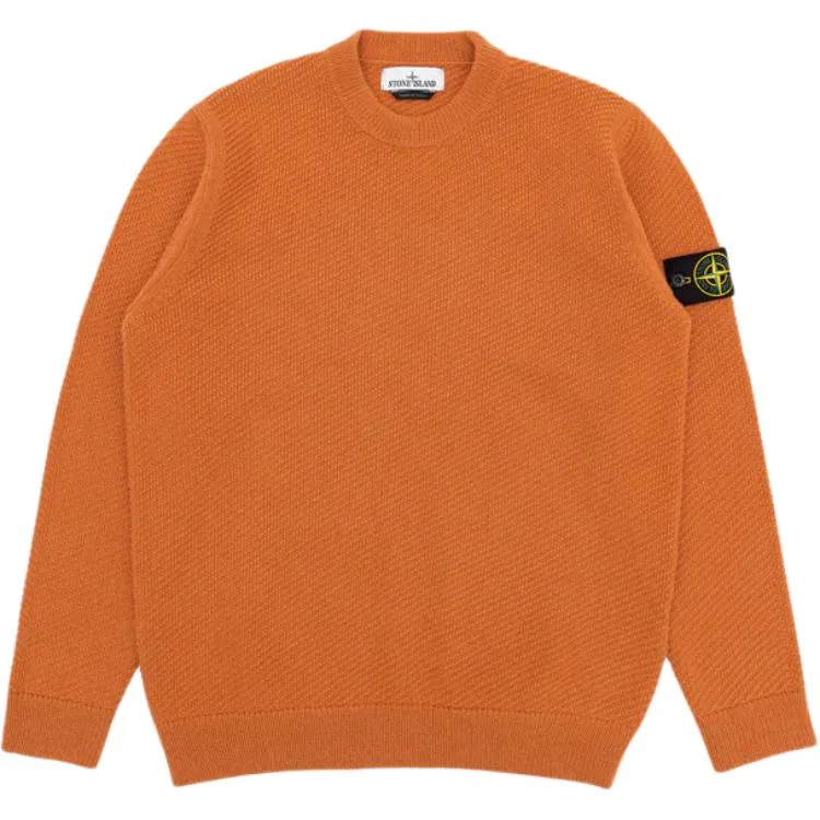 Джемпер из шерсти Compass-badge STONE ISLAND, Orange