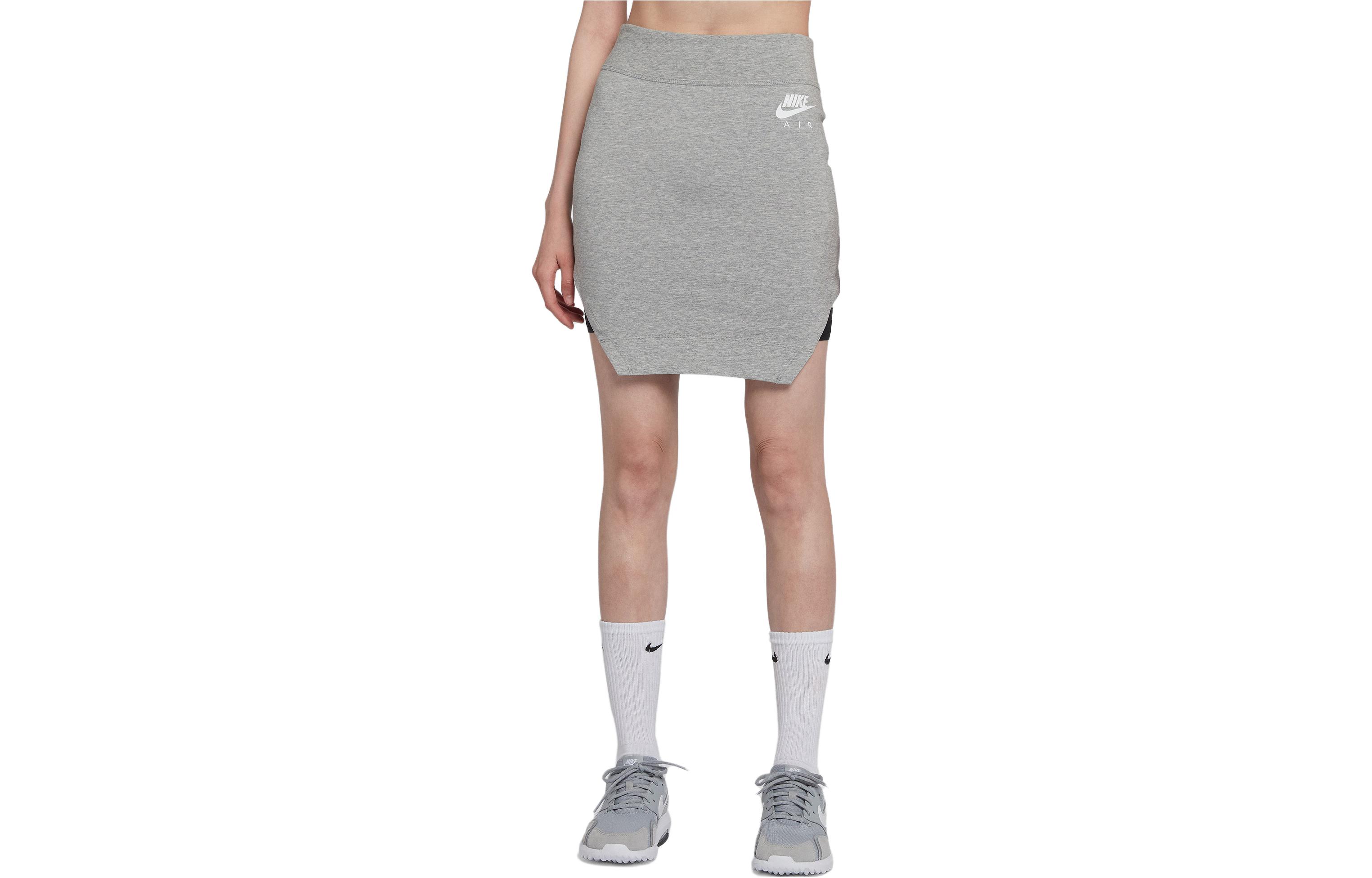 

Повседневная короткая юбка женская серые Nike, Toned Dark Gray/White