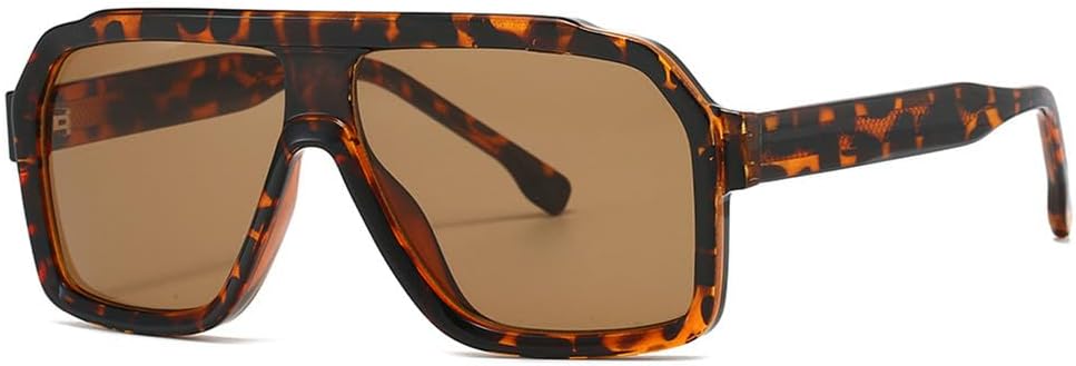 

Солнцезащитные очки UV400 - увеличенного размера, в стиле панк, с градиентным переходом цвета, для женщин и мужчин, для бега и занятий спортом на открытом воздухе UYPTK, Leopard Tea