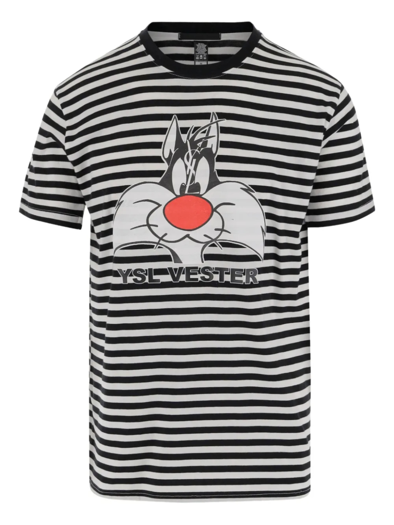 

Black Score striped Футболка, белый