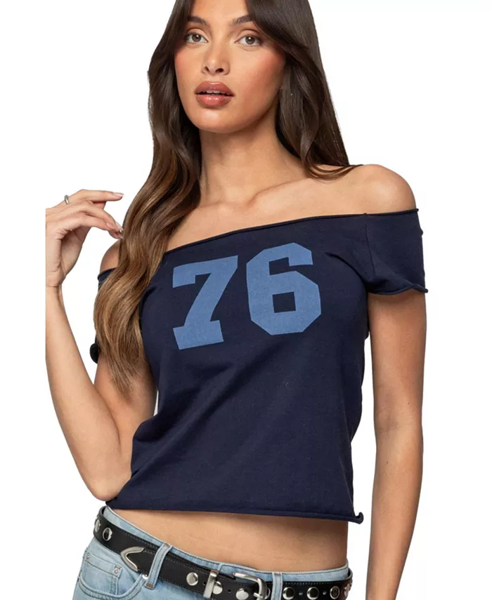 

Женский топ 76 с открытыми плечами Edikted, зеленый