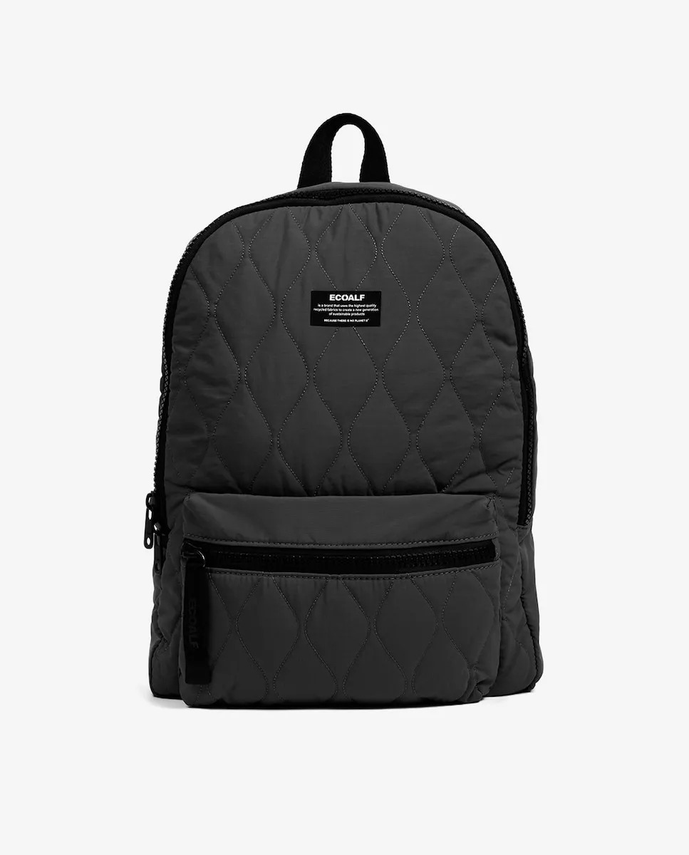 

Рюкзак с двухсторонней молнией и передним карманом Ecoalf, черный
