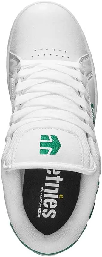 

Etnies Fader - Классический скейт-стиль с модным объемным дизайном, усиленная подошва, мягкая посадка, кеды на каждый день, белый/зеленый