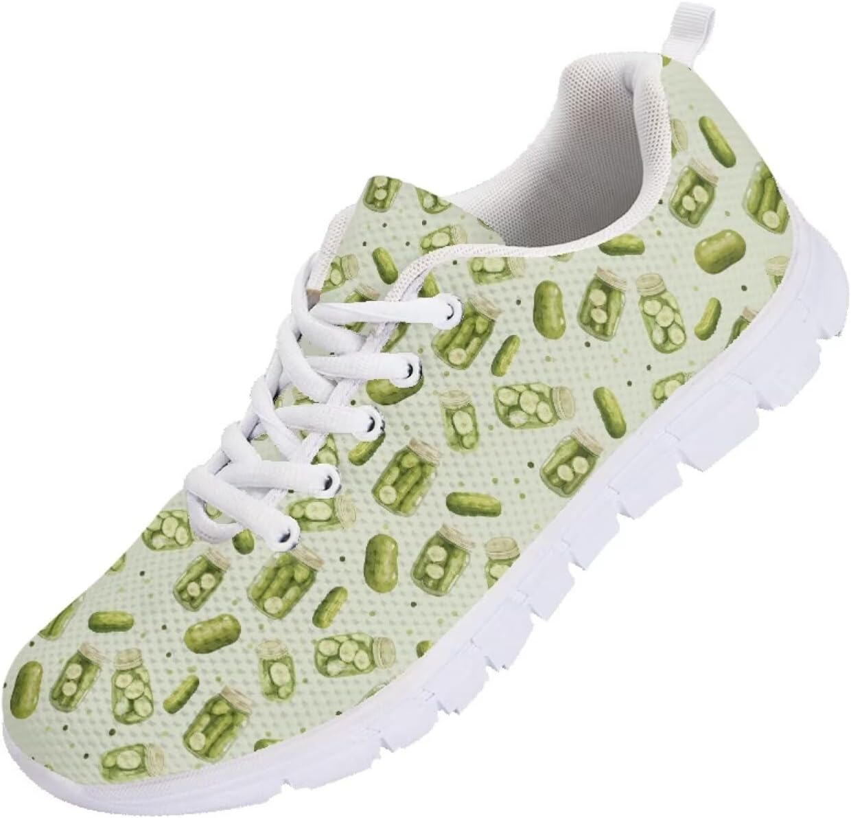 

Мужские кроссовки Funnydude Funny Print 2025 для бега, спортивные, повседневные, удобные для тренировок, Pickle